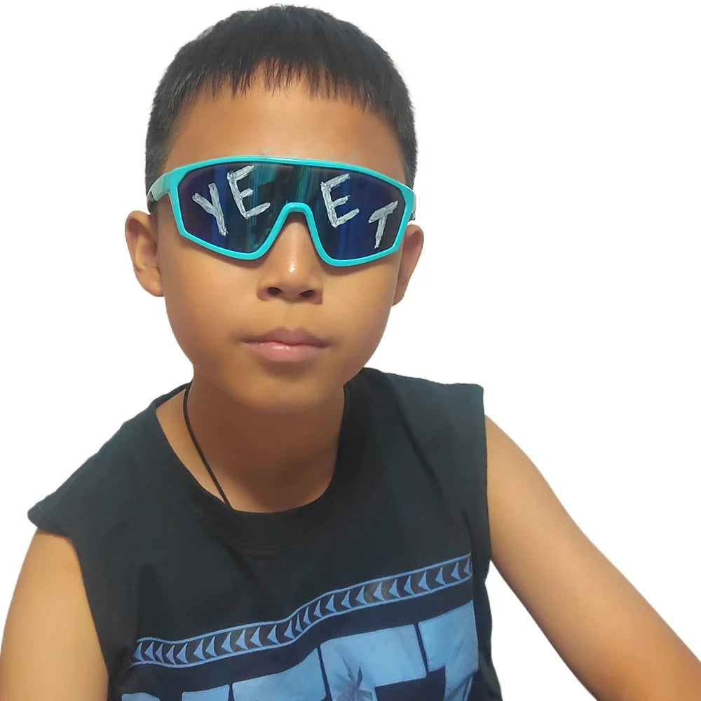 Jey Uso YEET Sunglasses Sports Shades MAIN EVENT Blue Glasses Bloodline USOS RARE Colors Motorcycle Glasses Beauty World Shop