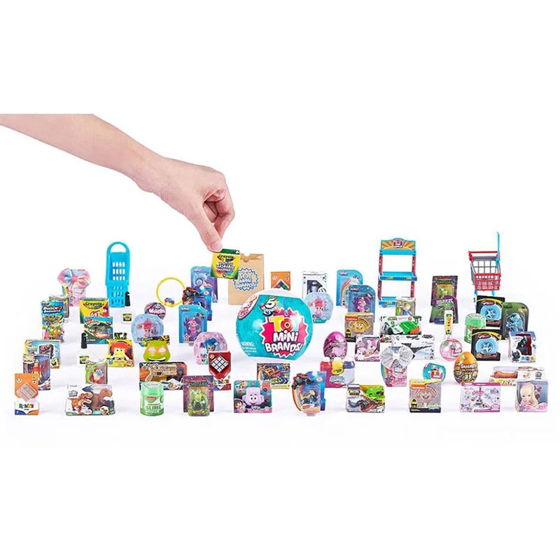 5 Surprise Mini Brands Series 1 by ZURU Mystery Real Miniature Collectible Toy Capsule Anime Figure Toy Birthday Surprise Gift Beauty World Shop