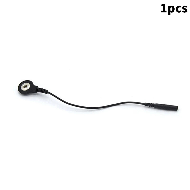 Standard Electrode Lead Wires Cables Electrode Wires DC Head 2mm Snap 3.5mm Plug For Tens/Ems Massager Therapy Electrode Gloves Beauty World Shop