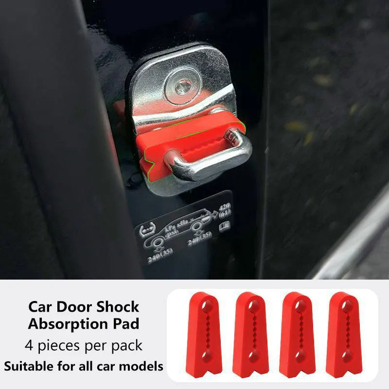 1/4pcs Car Door Shock Absorber Universal Car Door Buckle Soundproof Deadener Damper Cushion Anti-Vibration Buffer Pad 2026 New Beauty World Shop