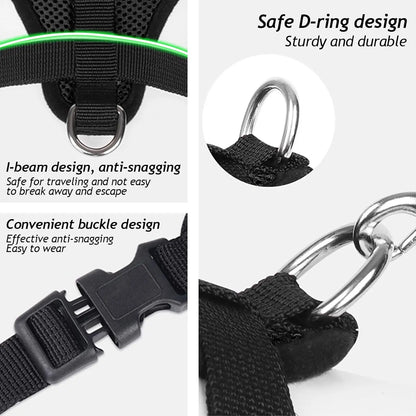 Cat Harness Vest Walking Lead Leash For Puppy Dogs Collar Polyester Adjustable Mesh Dog Harness For Small Medium Pet Accessories