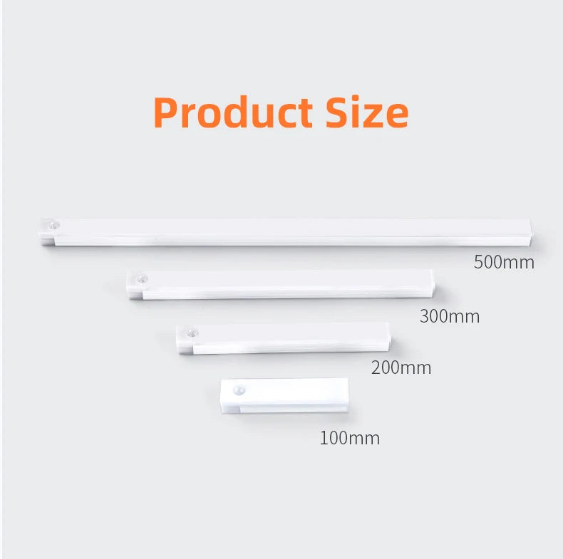 Wireless LED Night Lights Motion Sensor Lights Closet Kitchen Night Lights Bedroom Detector Light Cabinet Staircase Backlit Beauty World Shop