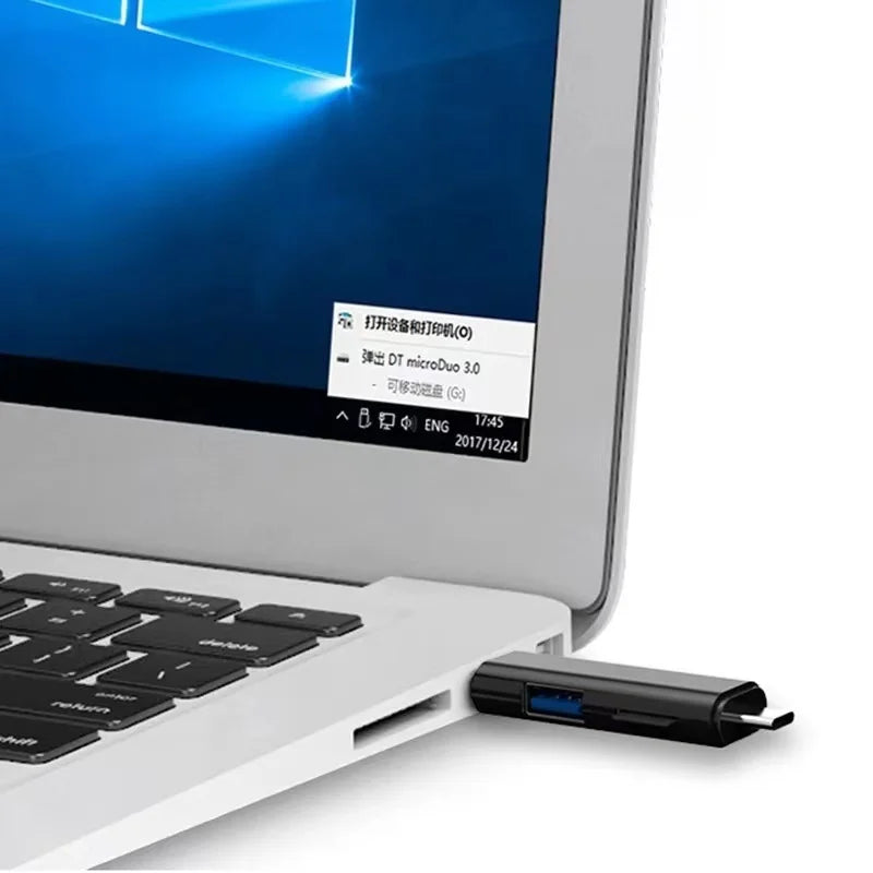 5 In 1 Multifunction USB 3.0 Type C USB Micro USB SD TF Memory Card Reader for Android IPhone Computer Dock OTG Type C Adapter Beauty World Shop