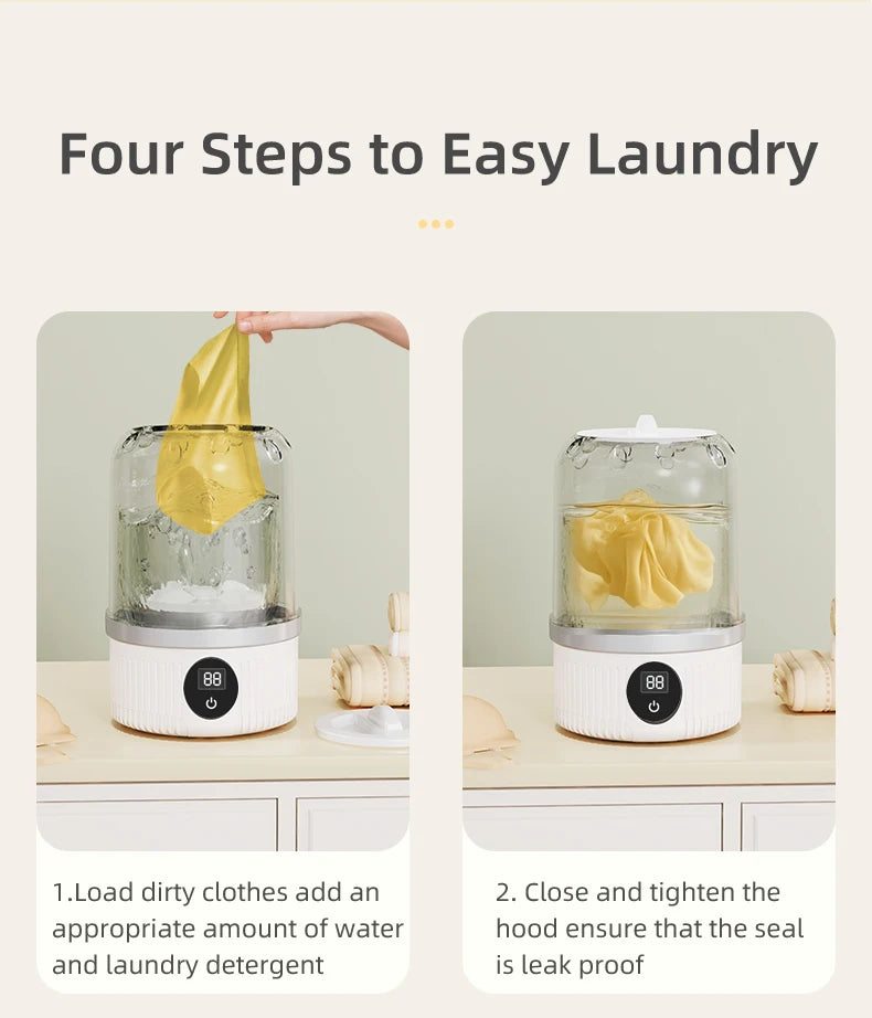Mini Household Electric Washing Cup Underwear Socks Small Wireless Charging Washing Machine Pet clothes washing machine Beauty World Shop