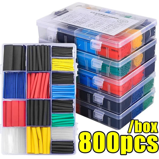 Heat Shrink Tube Kit Thermoresistant Tubing Heat Shrink Wire Wrapping Electrical Connection Cable Insulation Sleeved Protecter Beauty World Shop