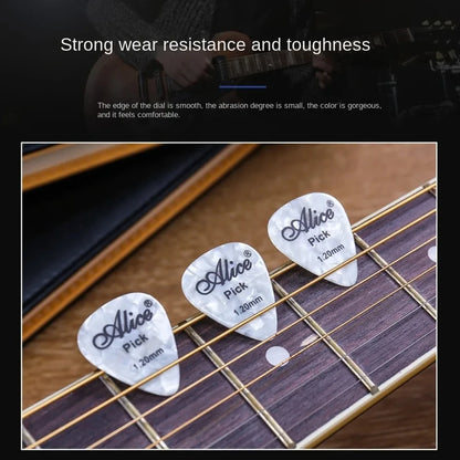 Alice Guitar Picks 6pcs Celluloid Mediator Thickness 0.46 0.71 0.81 0.96 1.20 1.50mm Electric Acoustic Guitar Accessories Beauty World Shop