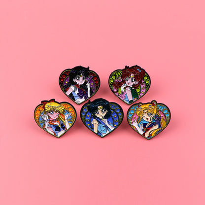 Manga Enamel Pin Anime Characters Badges on Backpack Brooches for Women Men Lapel Pins Cosplay Accessories Toys Gifts Beauty World Shop