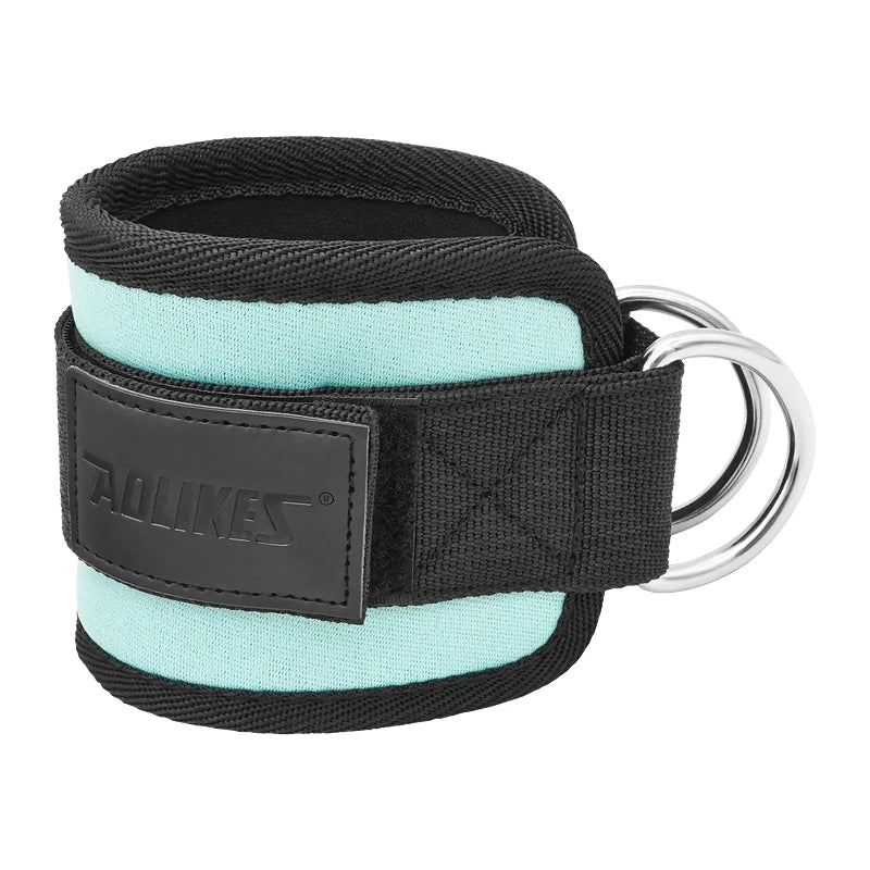 AOLIKES Adjustable Padded Ankle Wrist Cuffs Padded Straps D-Ring Glute Kickback for Cable Machine, Ideal for Glutes Exercises Beauty World Shop
