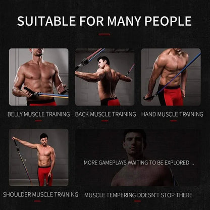 Resistance Bands With Handles, Exercise Bands, Workout Bands With Handles For Men Women, Strength Training Equipment At Home Beauty World Shop
