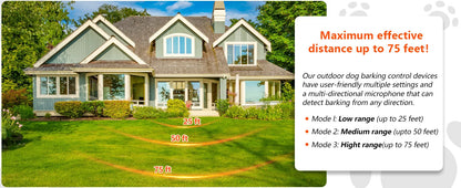 2025 New Ultrasonic Barking Stop Device, Dog Driving Device, Noise Prevention Training Device, Automatic Dog Barking Stop Device