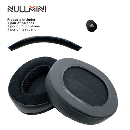 NullMini Replacement Earpads for HyperX Cloud 1/2, Alpha, Silver, Core, Revolver Headphones Headband Ear Cushion