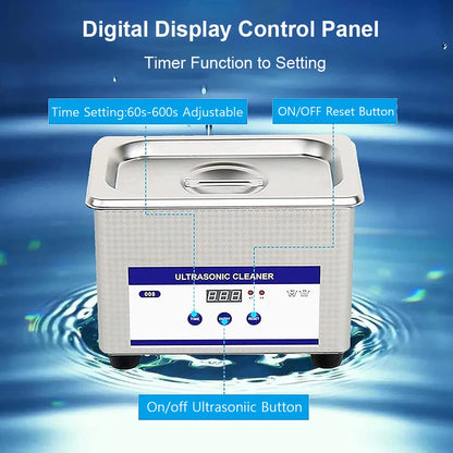 Ultrasonic Cleaner Ultrasound Glasses Cleaning Machine 40KHZ High Frequency Ultrasonic Bath for Glasses Jewelry Washing Machine Beauty World Shop