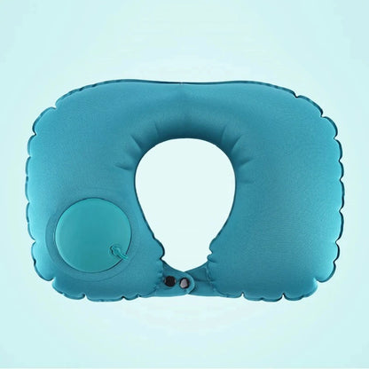 Inflatable Travel Neck Pillow U-shaped Cervical Orthopedic Protection Pillow Outdoor Portable Foldable Pillow Travel Essentials Beauty World Shop