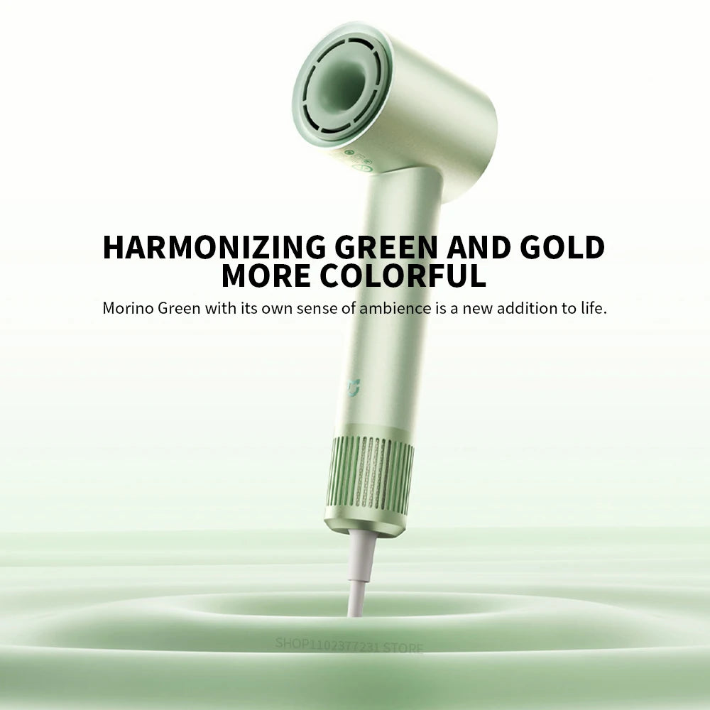 New MIJIA H501 High Speed Anion Hair Dryers Wind Speed 62m/s 1600W 110000 Rpm Professional Hair Care Quick Drye Negative Ion Beauty World Shop