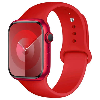 Silicone Band For Apple Watch strap 44mm 45mm 40mm 41mm 42-38mm 45 mm sport bracelet iwatch series 8 7 6 5 4 3 SE 9 Ultra 2 49mm Beauty World Shop