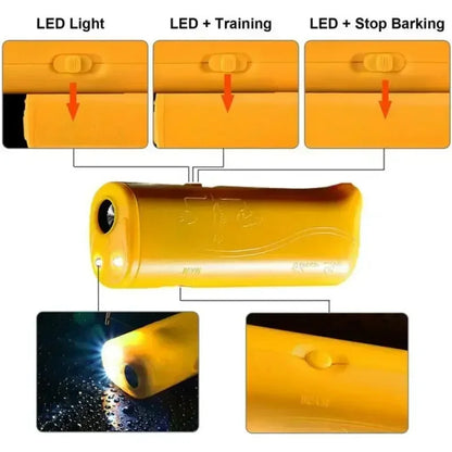 New Ultrasonic Pet Dog Repeller Anti Barking Stop Bark Training Device High Power Dog Training Repellents Without Battery Pet Beauty World Shop