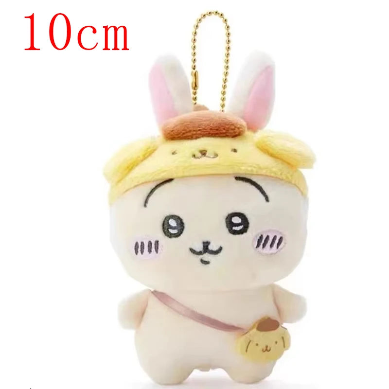 Self-deprecating Bear Chiikawa Sanrioi hachiware Plush Toy Co-branded Doll Pendant Cute Jiyi Xiaohachi Usaki Bedroom Ornaments Beauty World Shop