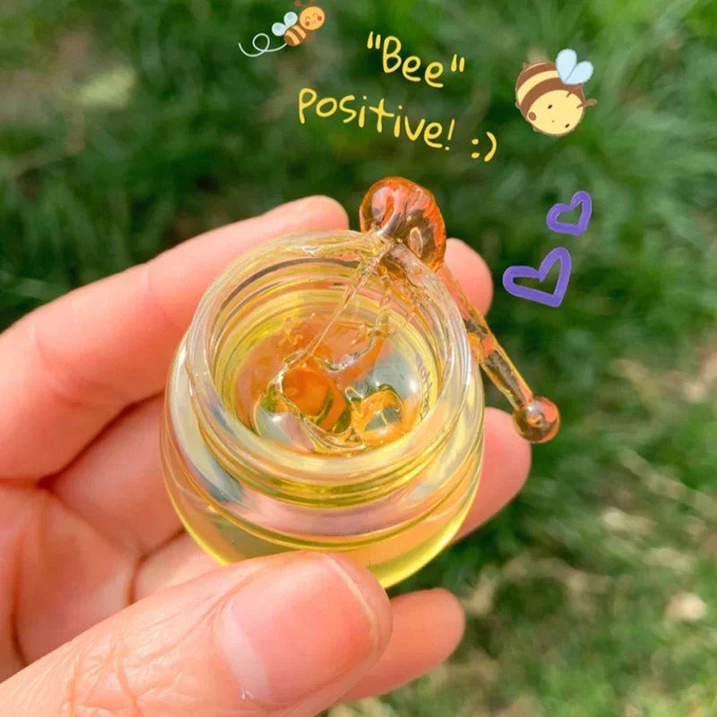 Transparent Honey Pot Lip Mask Moisturizes, Moisturizes, Lightens Lip Lines, Sleep Lip Mask, and Lip Care Beauty Trend Shop