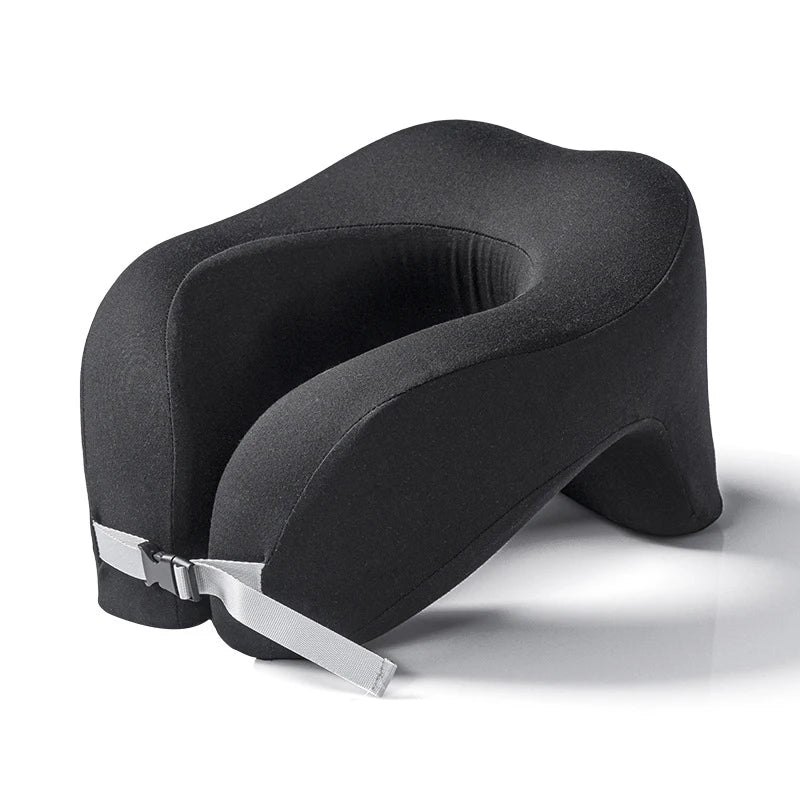 Travel Pillow U-Shape Pure Memory Foam Neck Pillow For Airplane Office Nap Cervical Pillows Flight Sleeping Head Neck Support Beauty World Shop