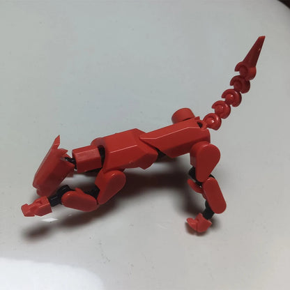 3D Multi-Jointed Movable Shapeshift Robot Joint Dog Creative Printed Mannequin Dummy Action Model Doll Toys for Children's Gifts Beauty World Shop