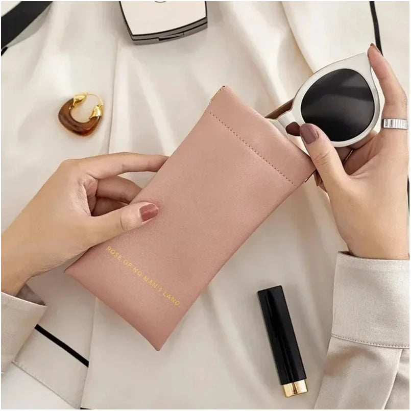 Glasses Bag, Female Sunglasses, Sunglasses Storage Box, Portable Cartridge, Myopia Eye Bag, Automatic Closing Protective Cover Beauty World Shop