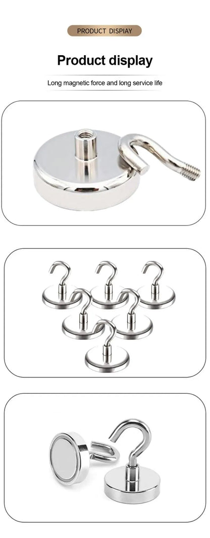 10PCS Strong Magnet Hooks Multi-Purpose Storage Hooks Home Kitchen Bar Storage Hooks Key Storage Hooks Bathroom Hangers Beauty World Shop