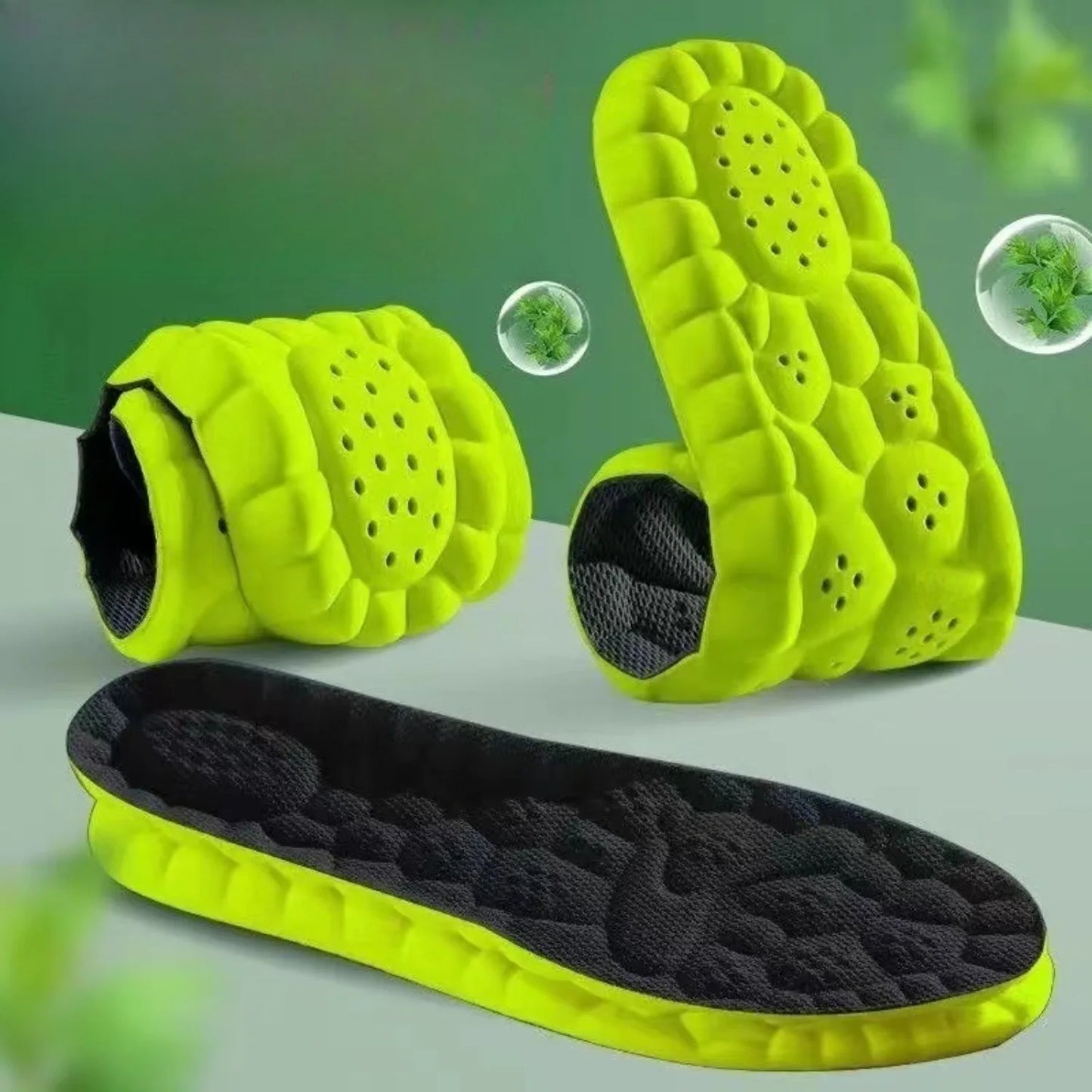 4D Sport Insole Super Soft Shoes Sole Pads for Feet Shock Absorption Baskets Shoe Sole Arch Support Orthopedic Inserts Beauty World Shop