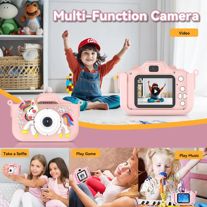 Christmas Children Camera HD 1080P Toddler Digital Video Camera 2.0inch Kids Camera with Silicone Cases Toys for Christmas Gifts Beauty Fashion