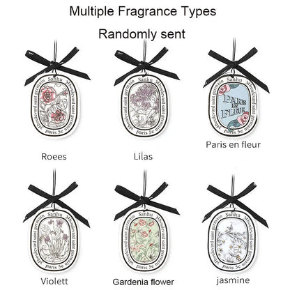 6Pcs Air Freshener Car Perfume Natural Scented Paper Auto Hanging Decoration fragrant tablets Aromatherapy Accessories Interior Beauty World Shop