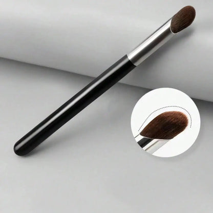 1/2/3Pcs Black Round Head Concealer Makeup Brush, Seamless Coverage For Blemishes, Acne Marks And Dark Circles Beauty World Shop