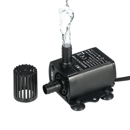 USB DC5V Ultra-quiet Mini Brushless Water Pump Waterproof Submersible Fountain Aquarium Circulating 250L/H Lift 200cm Beauty World Shop