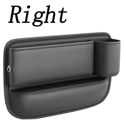 Car Seat Gap Water Cup Holder Leather Universal Crevice Side Storage Box Driver Front Auto Seat Gap Filler Organizer In the Car Beauty World Shop