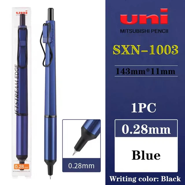 Uni SXN-1003 JETSTREAM EDGE Ballpoint Pens Ultra-fine Luxury Men's Pen, Small-word Annotations Fine Writing Japanese Stationery Beauty World Shop