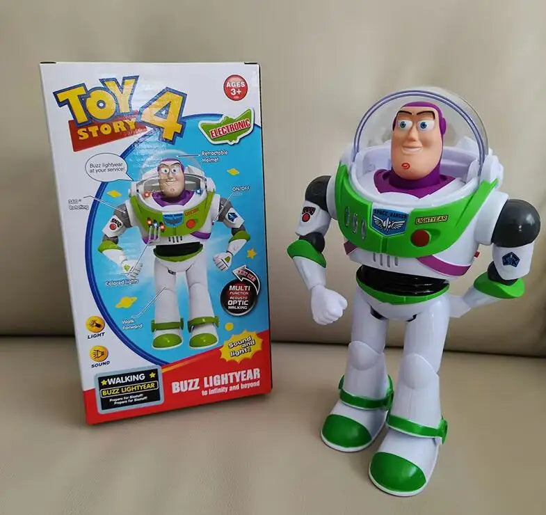 Toy Story Buzz Lightyear Model Toys Pixar Electric Walking Robot Doll Action Figure Toy Birthday Gift Toys Model For Children Beauty World Shop