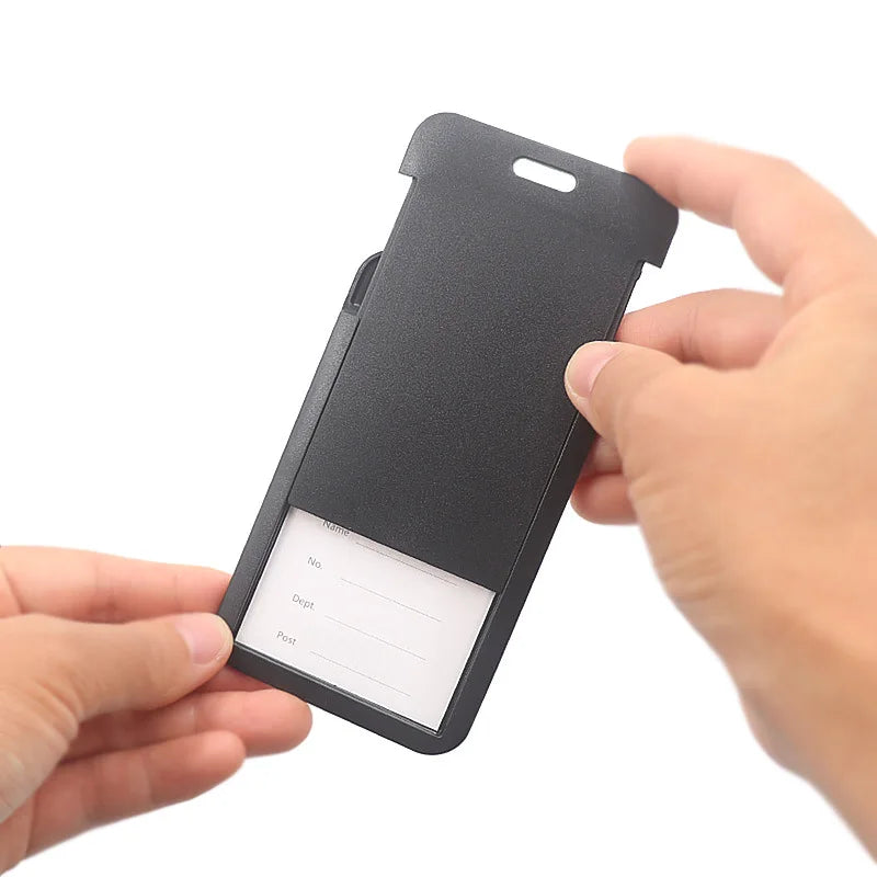 3 pieces/1 piece - High end retractable black work card holder, student meal card holder Beauty World Shop