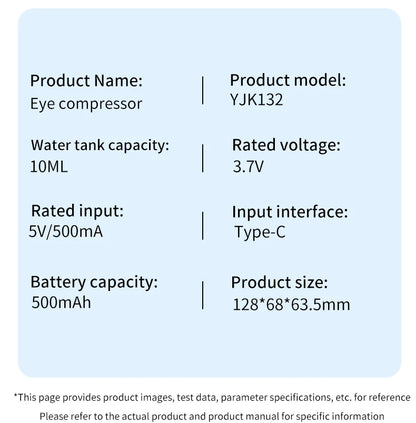 Electric Eye Massager with Nano Steam Hot Compress  and Moisturizing Spray Eye Massage Device for Eye Fatigue Relief and Care Beauty World Shop