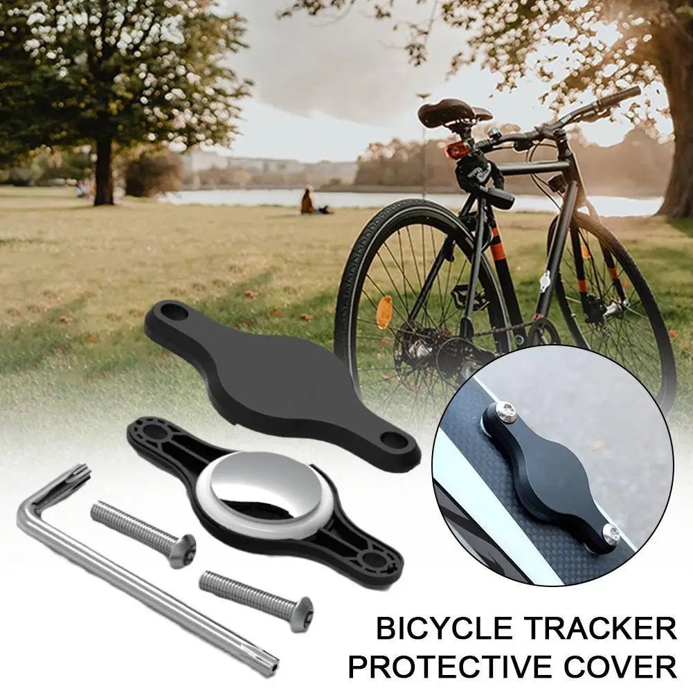 For Airtag Case Air Tag Bike Mount Bottle Cage Mount Bike Loss Prevention Stem Road GPS Holder Anti-Theft Case For Airtag