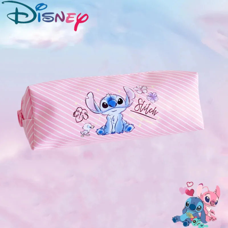 New Disney Stitch Anime Pencil Case Stitch Print Pen Bag Cartoon Students Storage Bag Stationery kids Toy Christmars Gift Beauty World Shop