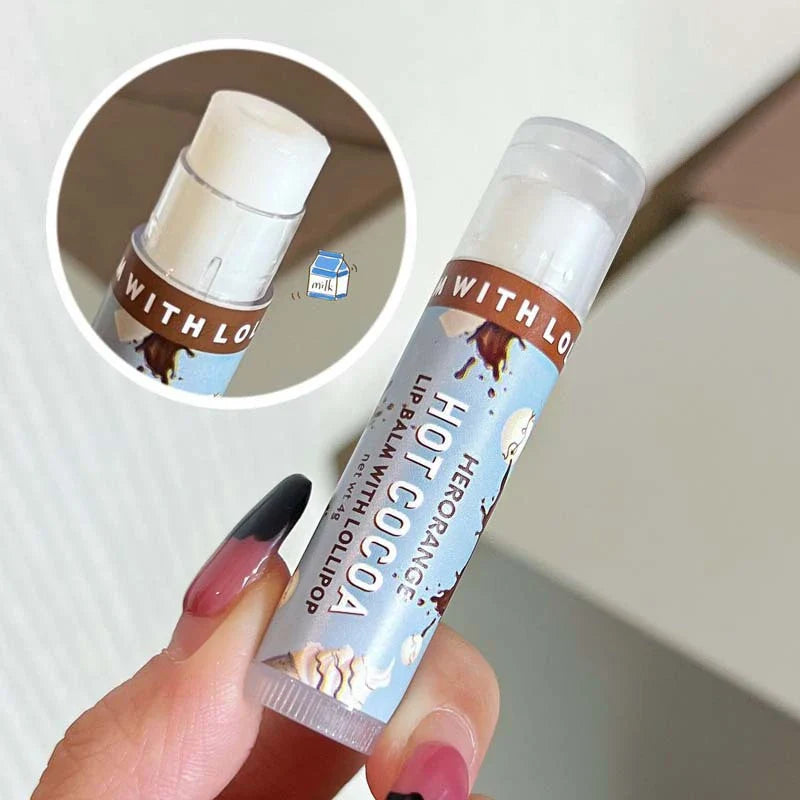Multi flavor lollipop lipstick Hot Cocoa Lip Mask Moisturizes, moisturizes and reduces lip lines for men and women Beauty Trend Shop