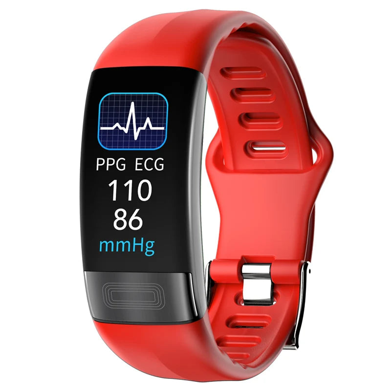 ECG+PPG Smart Wristband Fitness Tracker for Women Men Calorie Blood Pressure Waterproof Sport Smartband Health Smartwatch Beauty World Shop