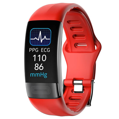 ECG+PPG Smart Wristband Fitness Tracker for Women Men Calorie Blood Pressure Waterproof Sport Smartband Health Smartwatch Beauty World Shop
