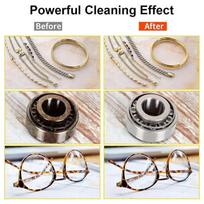 Ultrasonic Cleaner Ultrasound Glasses Cleaning Machine 40KHZ High Frequency Ultrasonic Bath for Glasses Jewelry Washing Machine Beauty World Shop