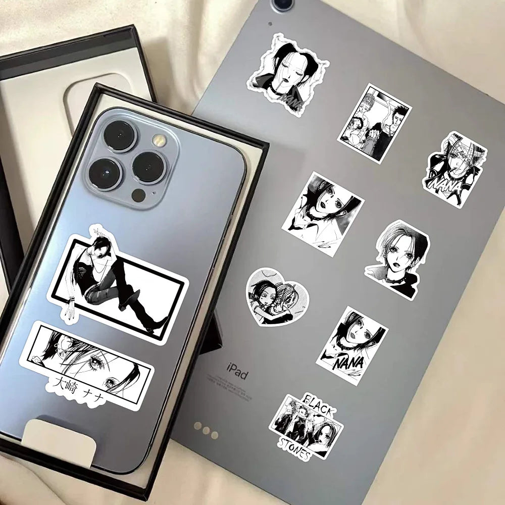 30/60/180p Anime NANA Stickers Cool Graffiti Decals DIY Decoration For Phone Laptop Stationery PVC Waterproof Sticker Toys Gift Beauty World Shop