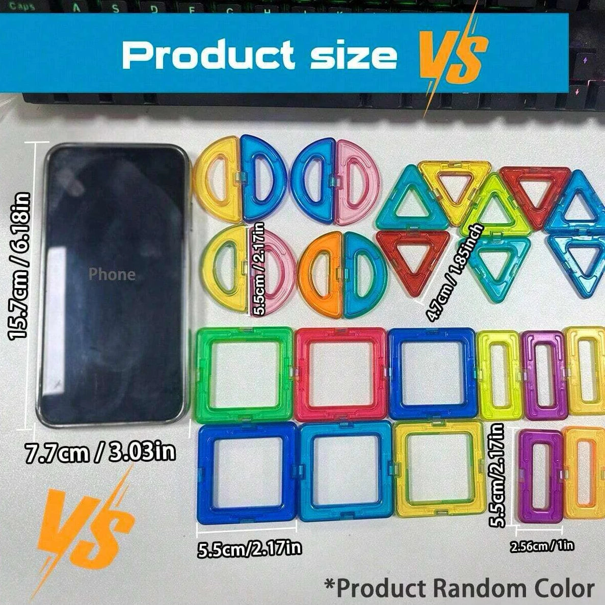 Magnetic Building Blocks DIY Magnets Toys medium size STEM Toys Construction Toys Learning Educational Magnet Toys Beauty World Shop