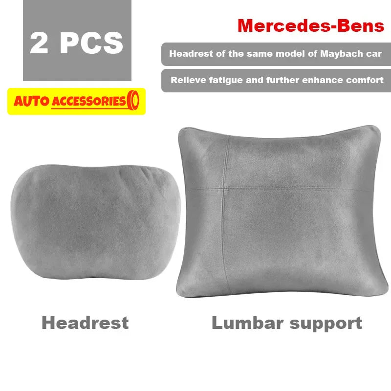 Car Headrest Neck Support Seat / Maybach Design S Class Soft Universal Adjustable Car Pillow Neck Rest Cushion High Quality Beauty World Shop