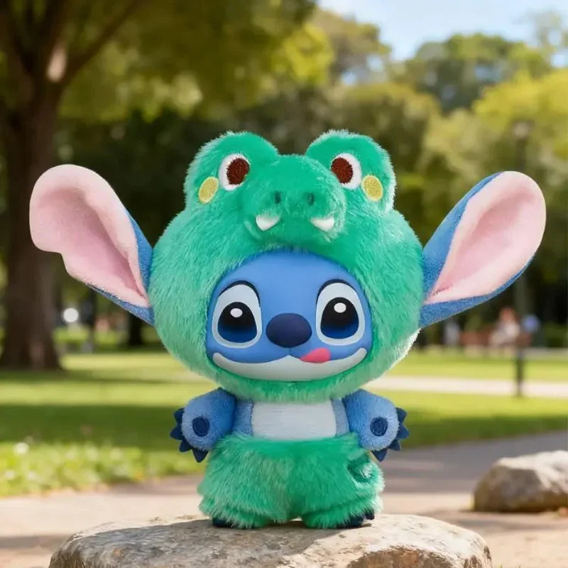 Disney Stitch Wild Animal Series Blind Box Plush Vinyl Toy Cute Doll Replica Mystery Box Bag Pendant Decor New Year Festive Gift Beauty World Shop