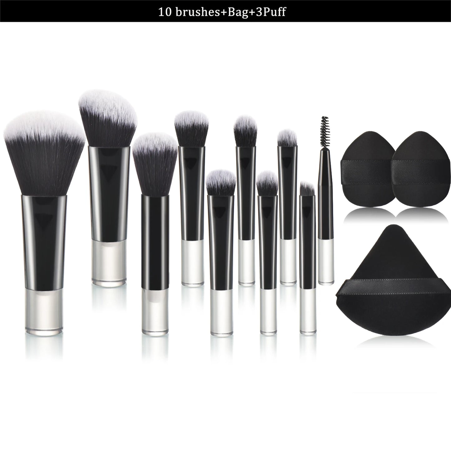 10 color Mini makeup brush Travel portable Makeup Tool Makeup Puff - Palm Brush Professional Makeup tool set Christmas gift Beauty World Shop