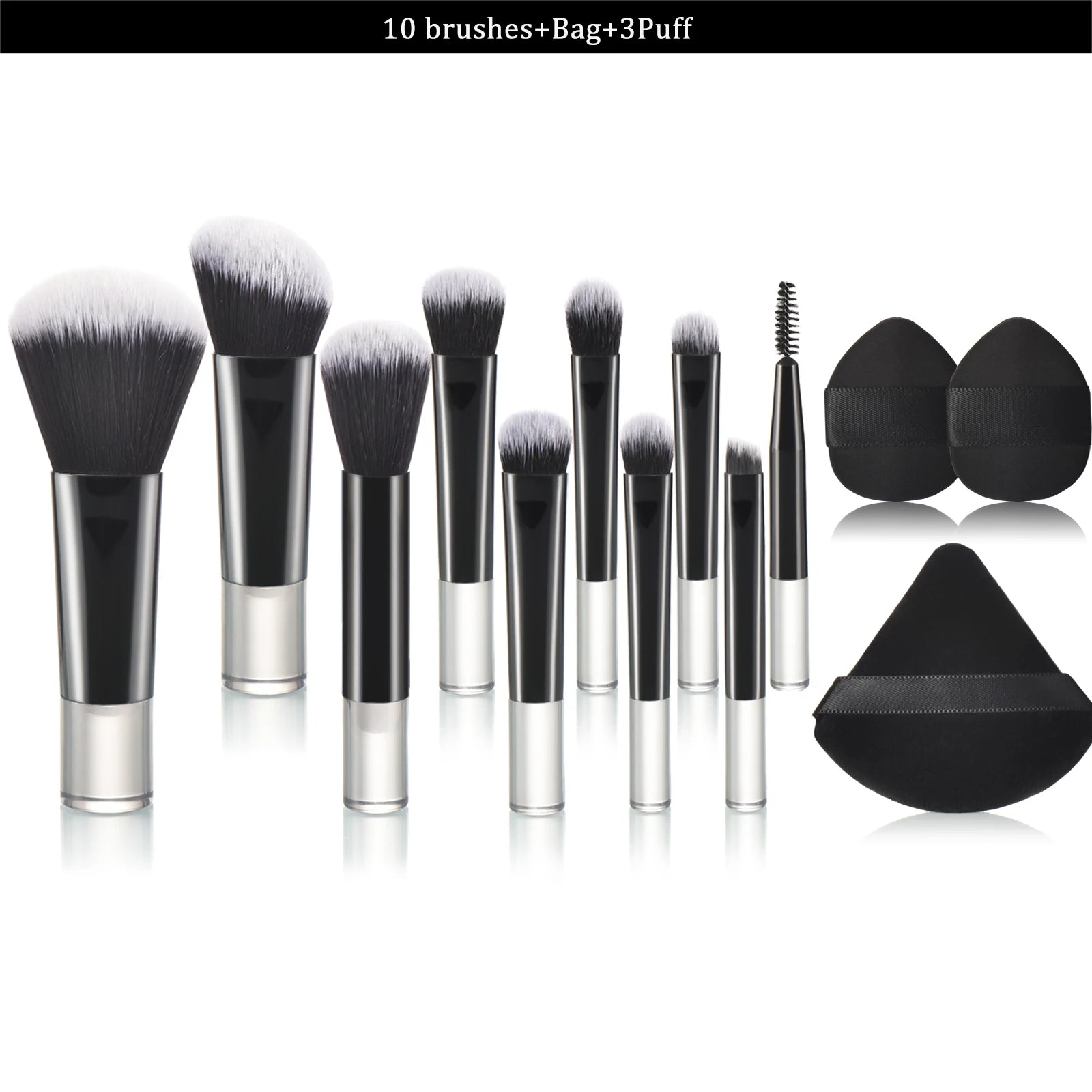 10 color Mini makeup brush Travel portable Makeup Tool Makeup Puff - Palm Brush Professional Makeup tool set Christmas gift Beauty World Shop