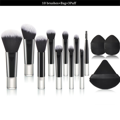 10 color Mini makeup brush Travel portable Makeup Tool Makeup Puff - Palm Brush Professional Makeup tool set Christmas gift Beauty World Shop