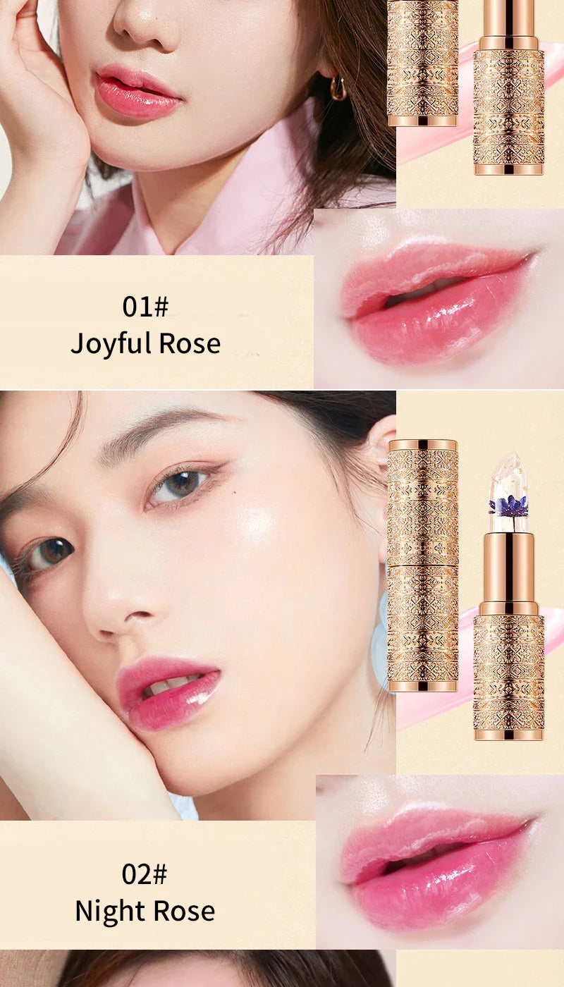 Crystal Color-changing Petal Lipstick for Women Moisturizes long-lasting and non-sticky cup lip balm Beauty Trend Shop